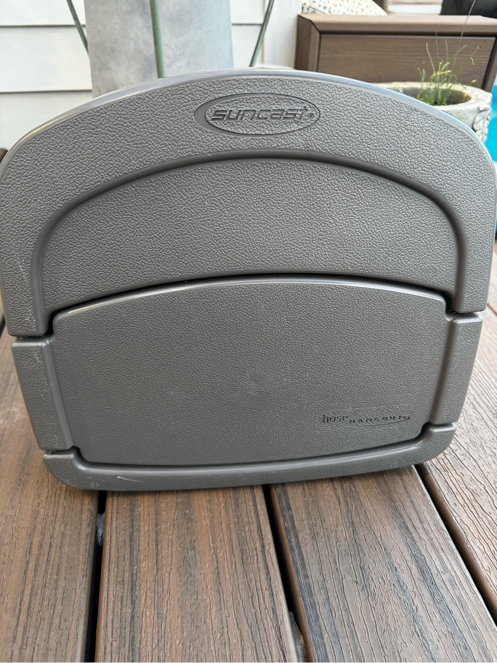 Gray Hose Hideout Outdoor Storage